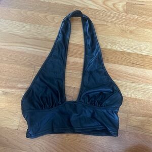 Amazon Black Halter Crop Top